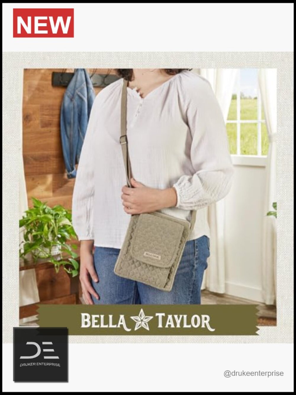 Mini Crossbody Purse with Built In Wallet - Picture 2 of 6